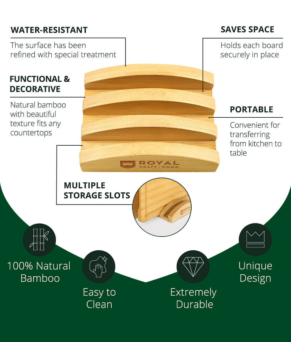 Cutting Board Organizer for 3 Boards