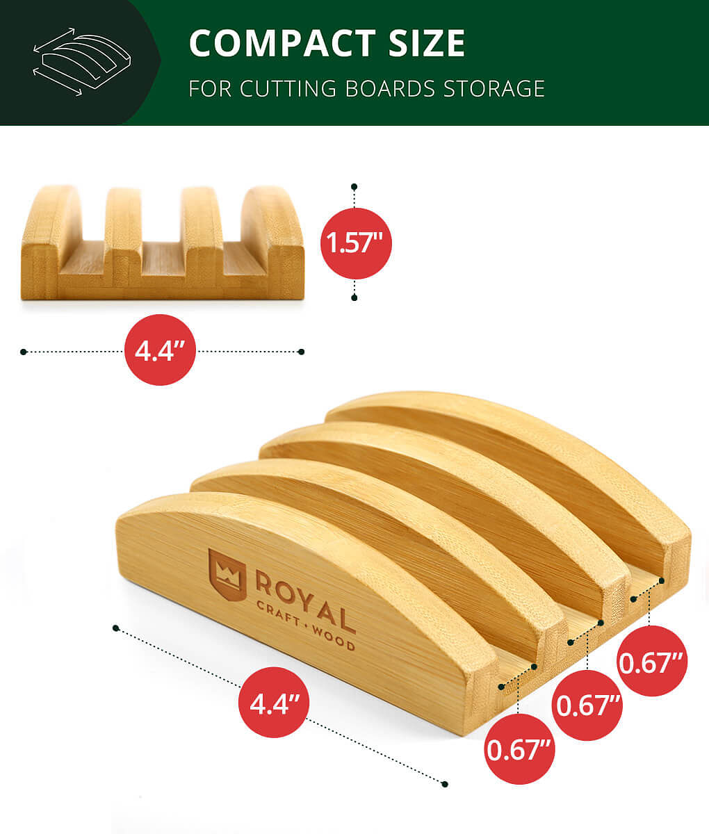 Cutting Board Organizer for 3 Boards