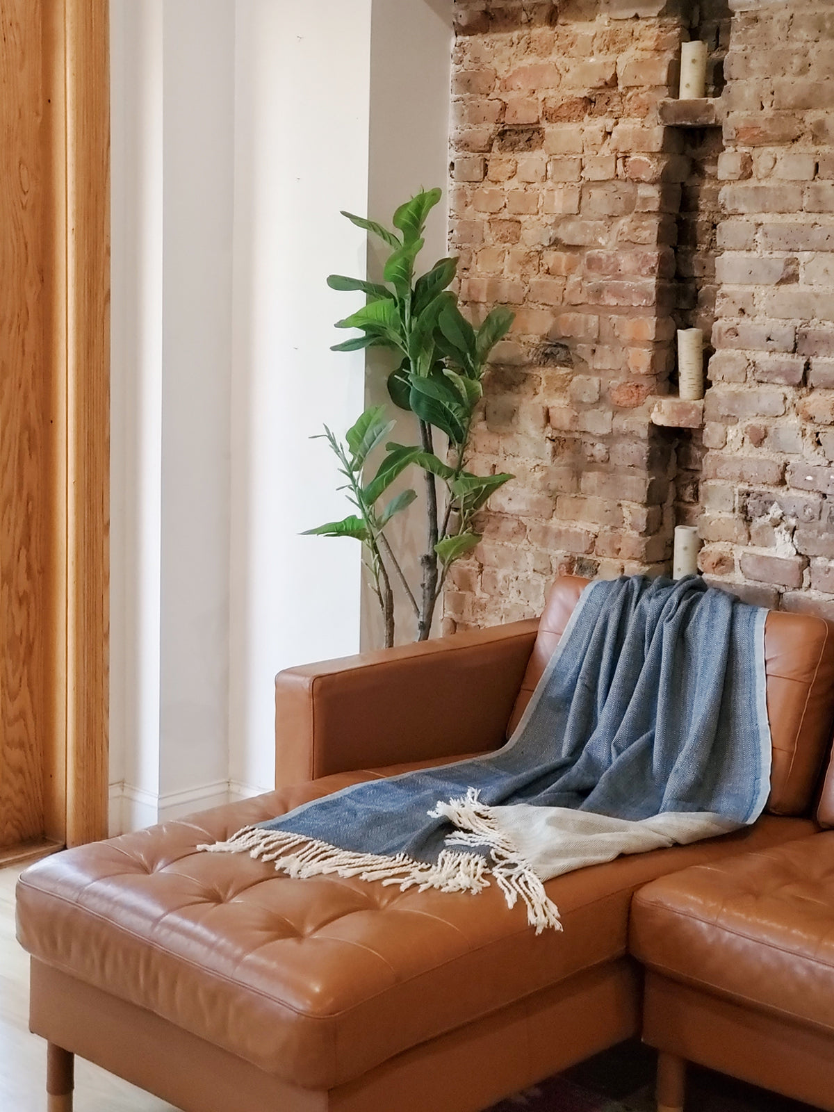 Artisanal Handwoven Cotton Throw Blanket