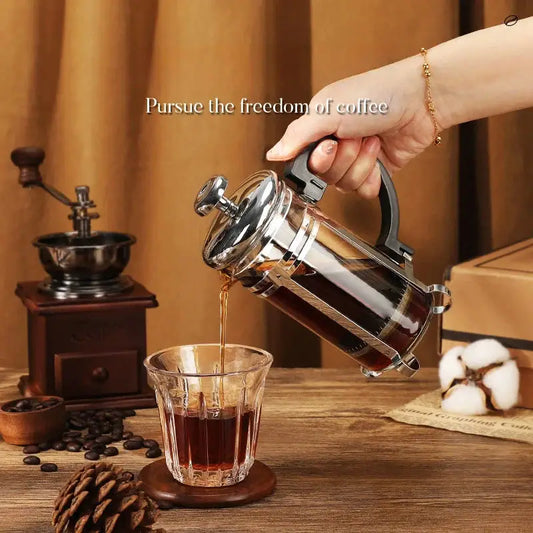 French Press & Manual Coffee Grinder Gift Set