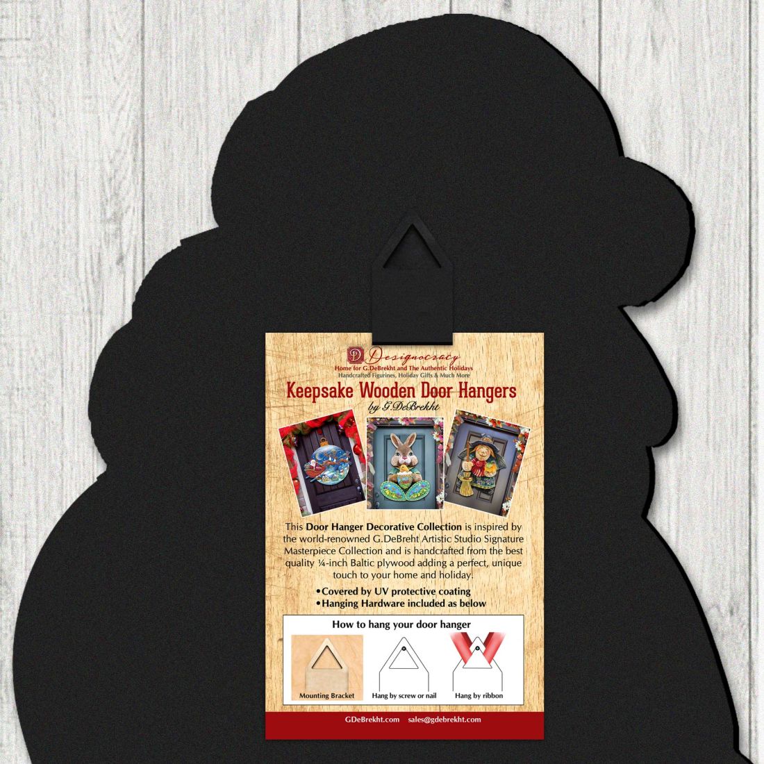Fall Harvest Scarecrow Door Decor by Susan Winget - Thanksgiving Halloween Decor - 8471201H-SW-3