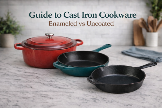 🖤 Enameled & Uncoated Cast Iron (and What to Choose)