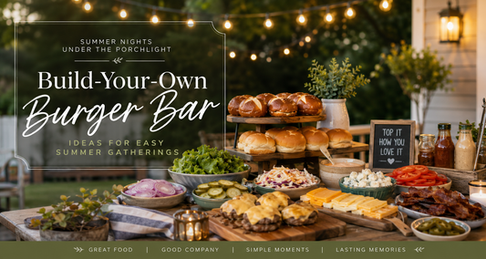 Summer Nights Under the Porchlight: Build-Your-Own Burger Bar Ideas for Easy Summer Gatherings