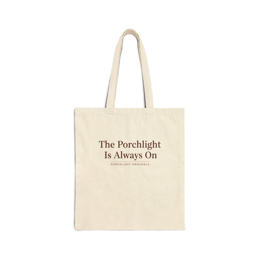 Porchlight Originals Canvas Tote Bag â€“ The Porchlight Is Always On