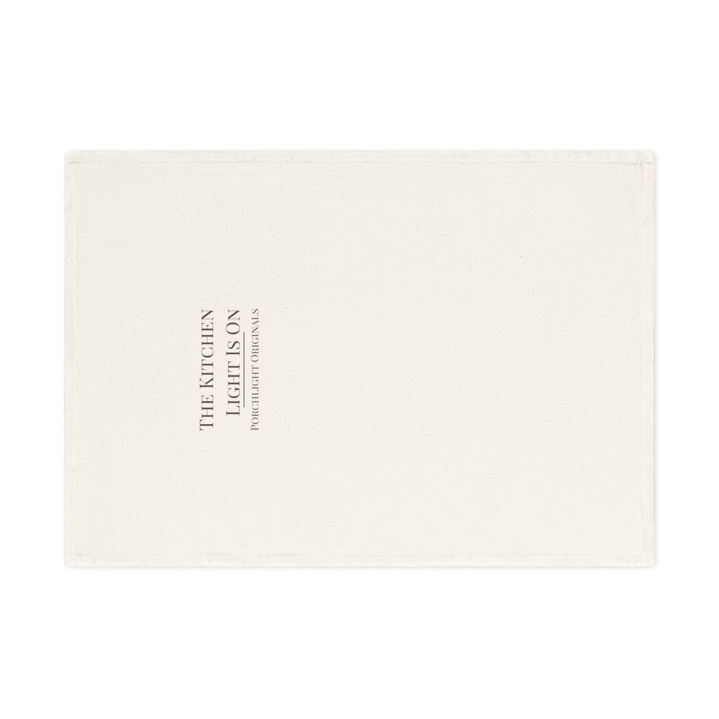 Porchlight Originals Organic Cotton Hand Towel â€“ The Kitchen Light Is On