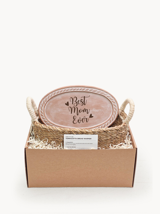 Bread Warmer & Basket - Mom Oval