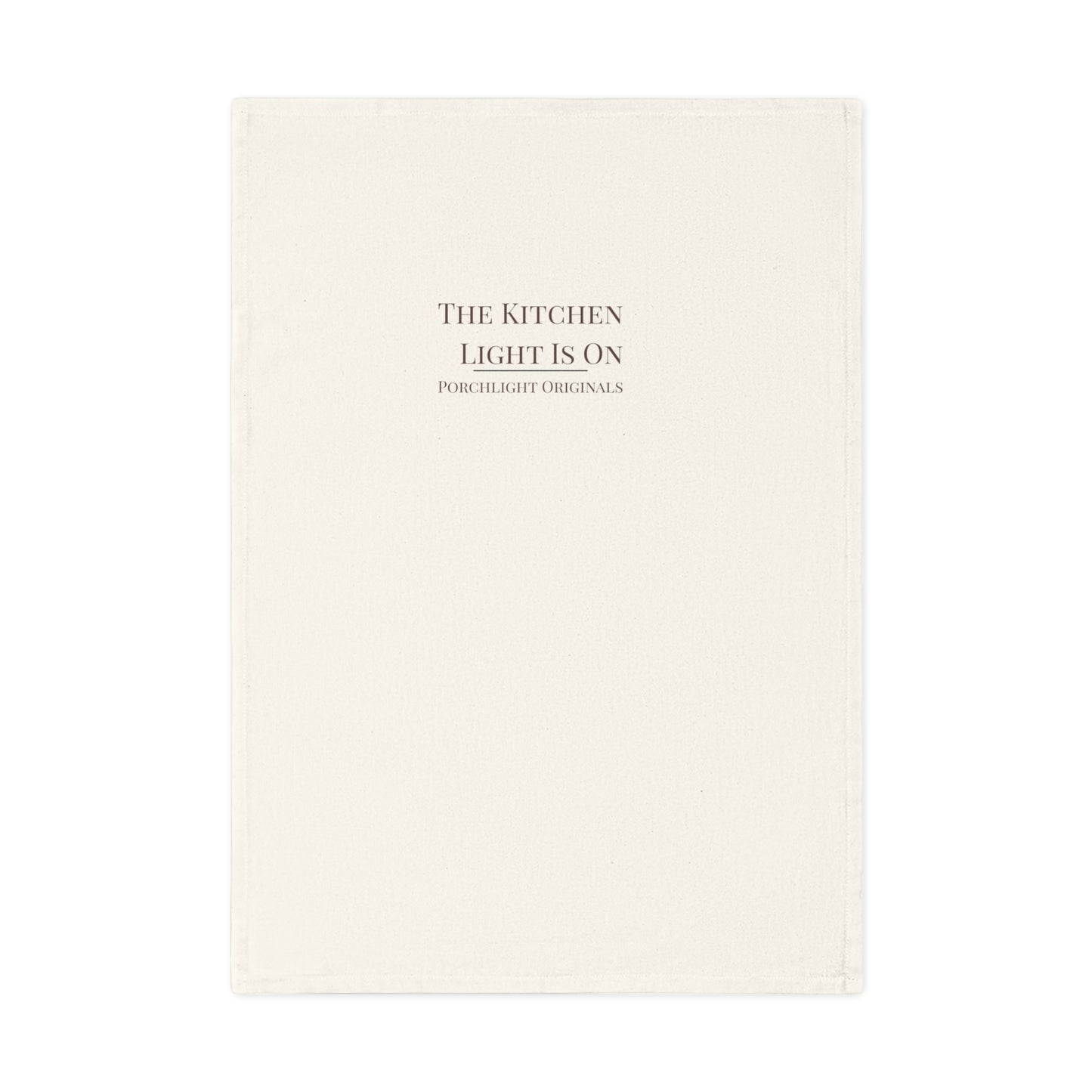 Porchlight Originals Organic Cotton Hand Towel â€“ The Kitchen Light Is On