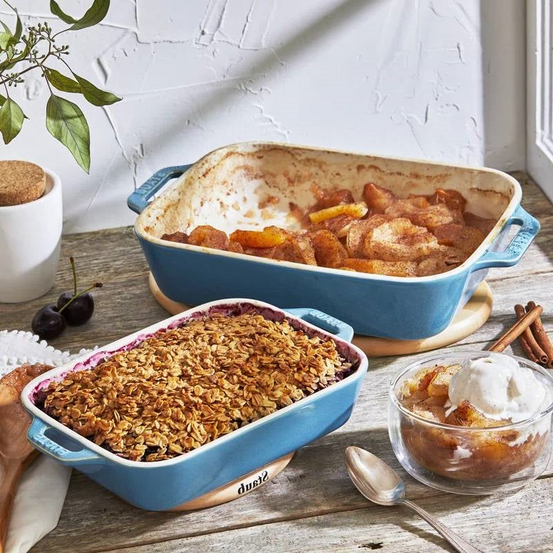 Stoneware Baking Dishes, Set of Two