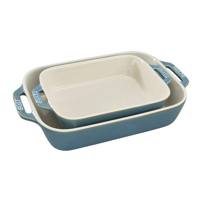 Stoneware Baking Dishes, Set of Two