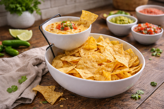 Gibson Elite Gracious Dining 2 Tier Chip and Dip Server Set