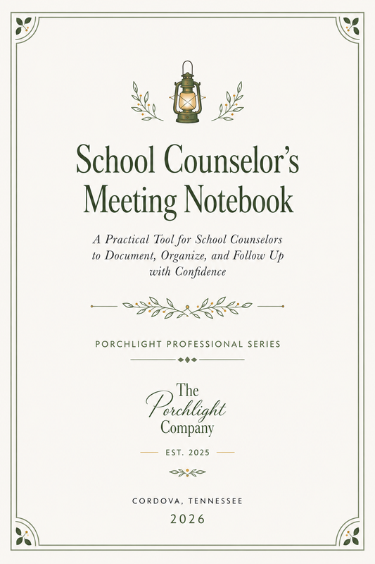 The School Counselor's Meeting Notebook