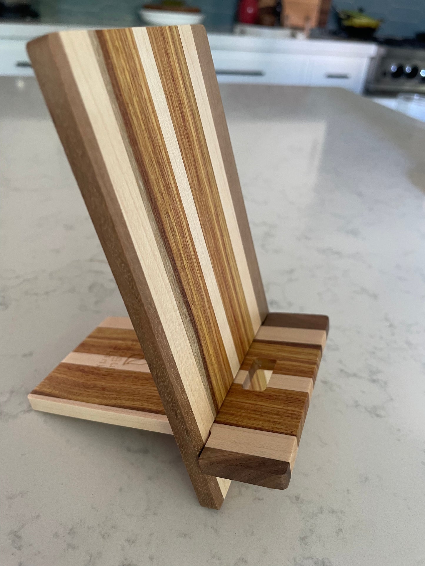 Portable Hardwood Phone Stand