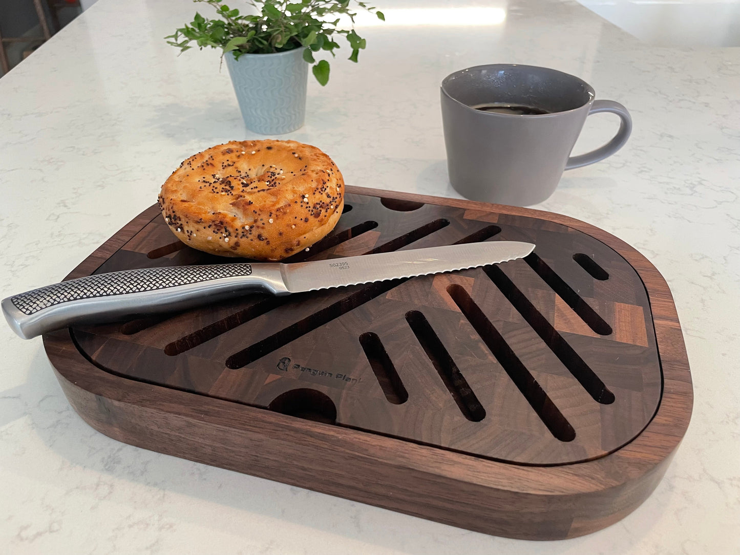 Crumb-Catching Bread Board