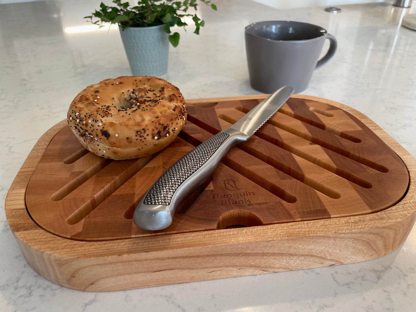Crumb-Catching Bread Board