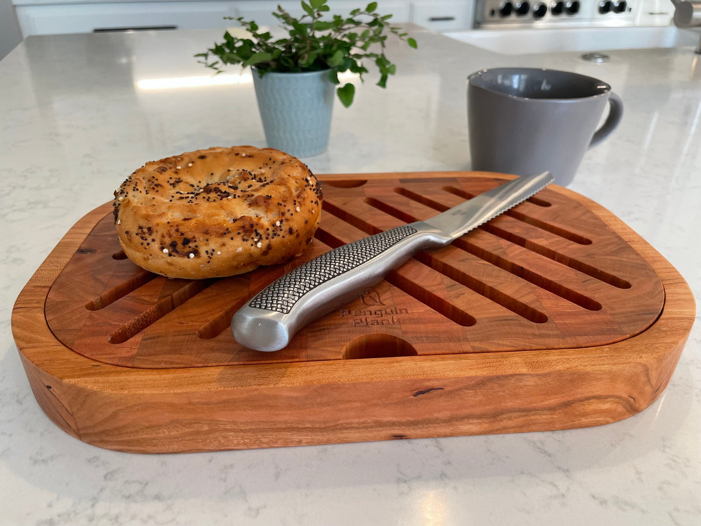 Crumb-Catching Bread Board