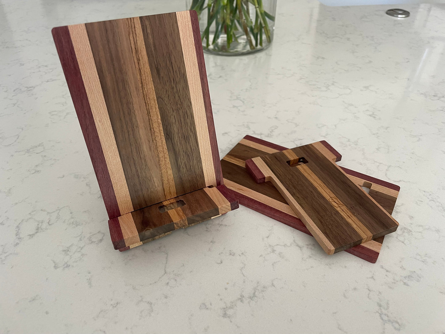 Portable Hardwood Phone Stand