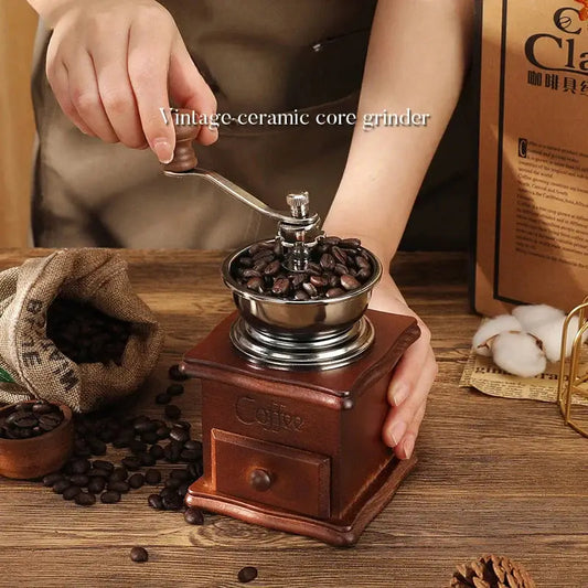 French Press & Manual Coffee Grinder Gift Set
