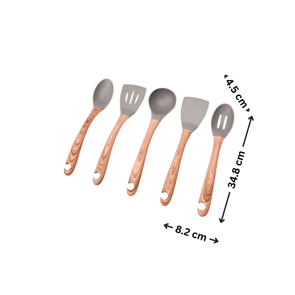 Wood Look Utensils Set – Stylish and Practical for Every Kitchen