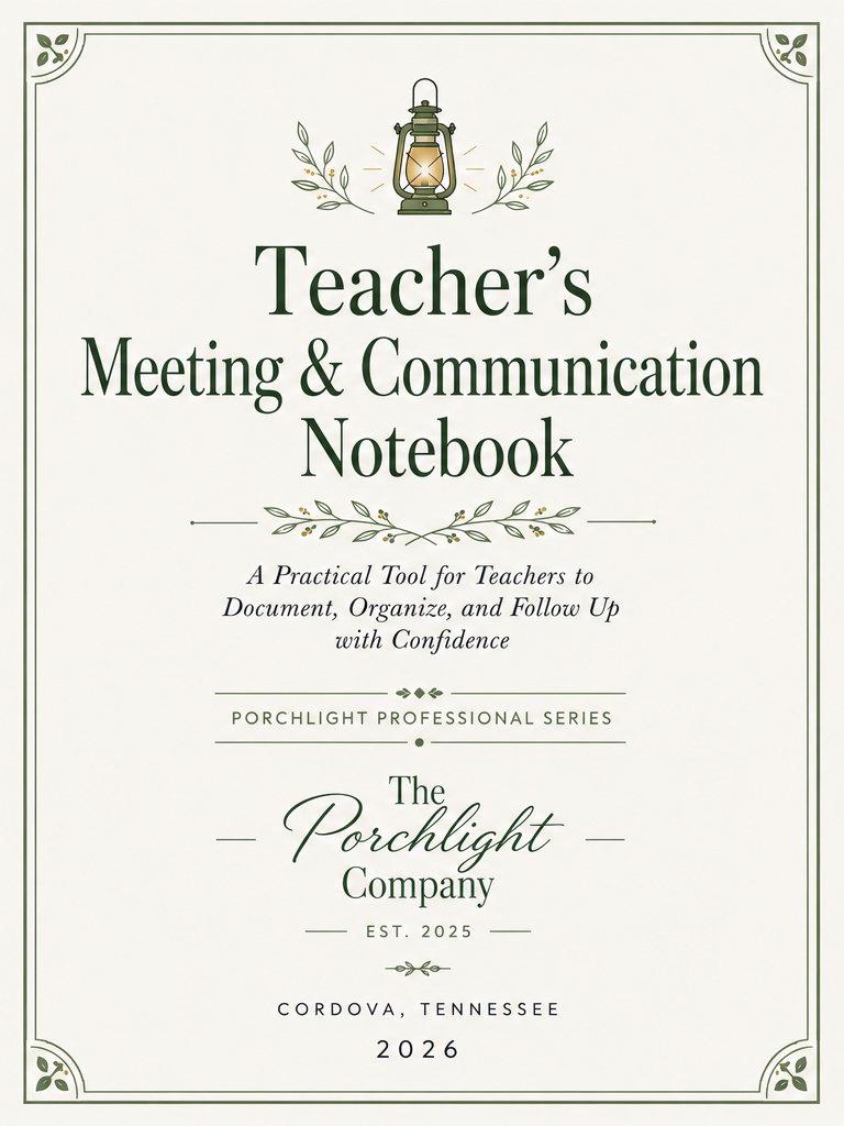 The Teacher's Meeting and Communication Notebook
