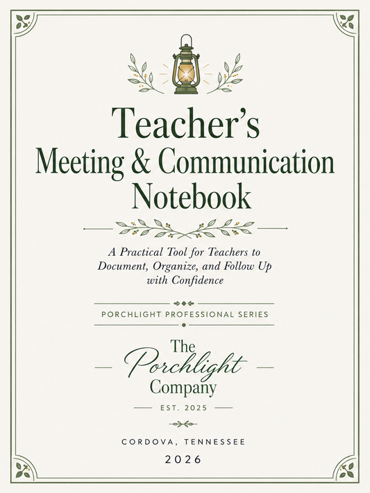 The Teacher's Meeting and Communication Notebook